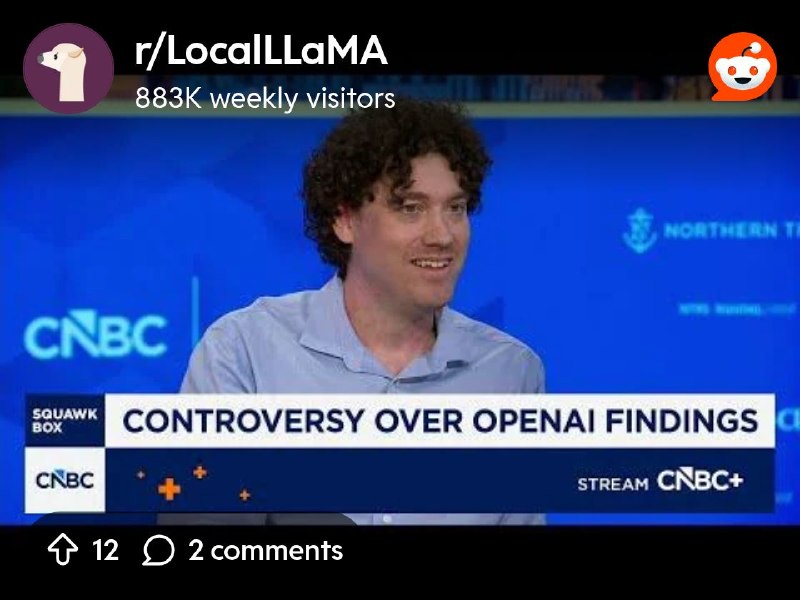 From the LocalLLaMA community on Reddit: OpenAI's math findings built on stolen user data