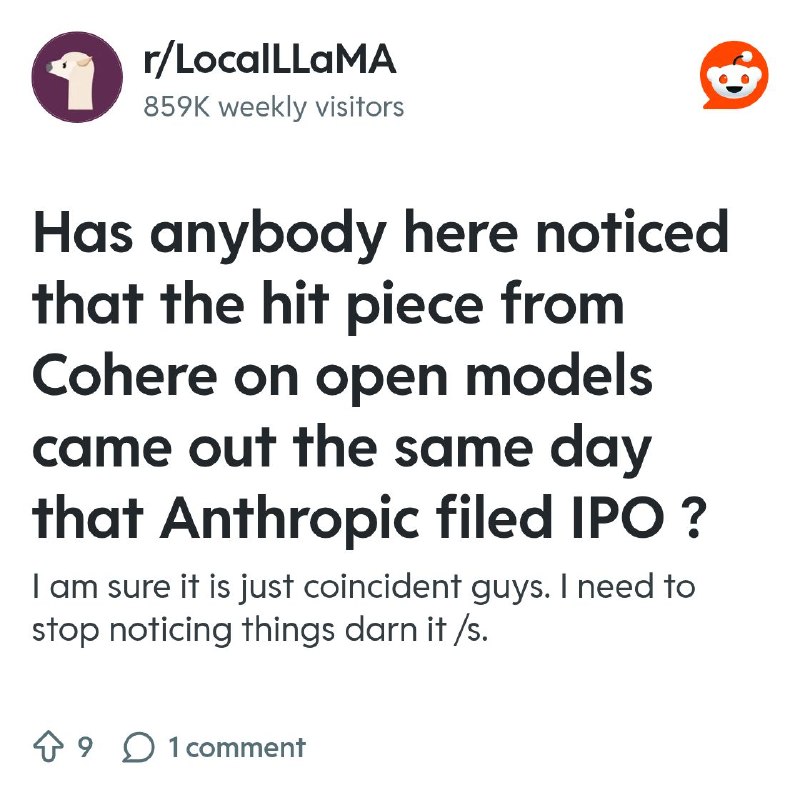 From the LocalLLaMA community on Reddit