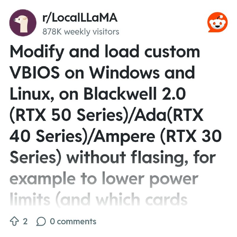 From the LocalLLaMA community on Reddit