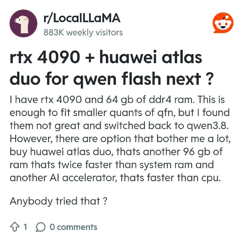 From the LocalLLaMA community on Reddit