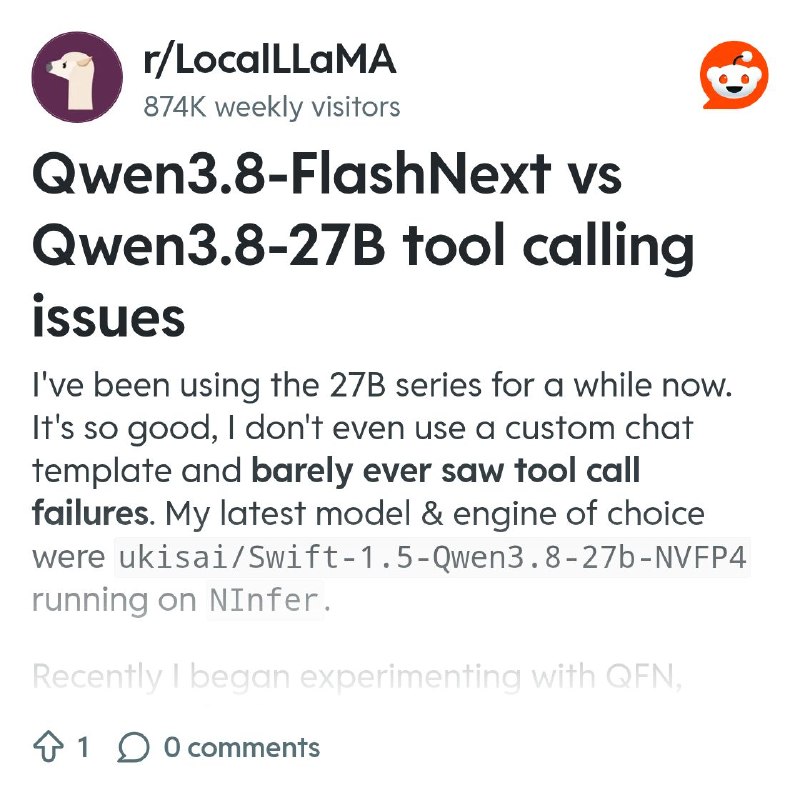 From the LocalLLaMA community on Reddit