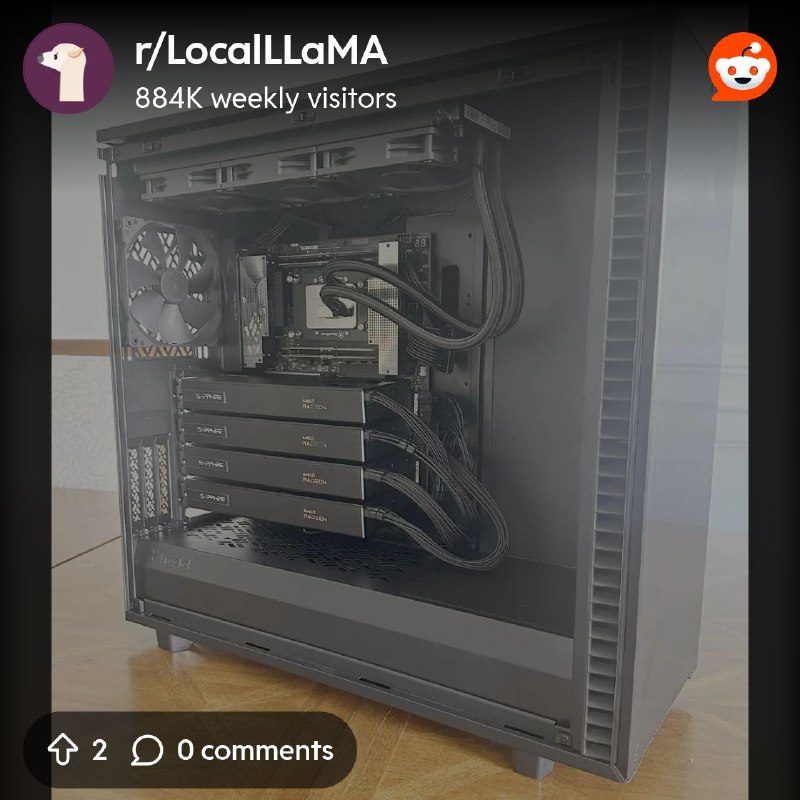 From the LocalLLaMA community on Reddit: Building a 4x R9700 setup for a 10 person startup