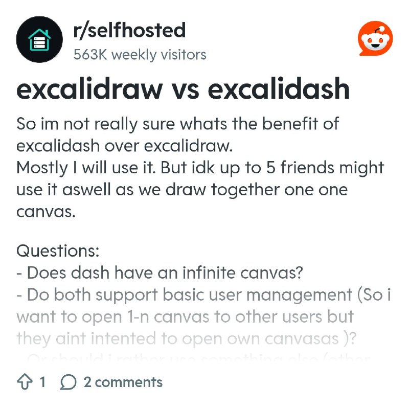 From the selfhosted community on Reddit