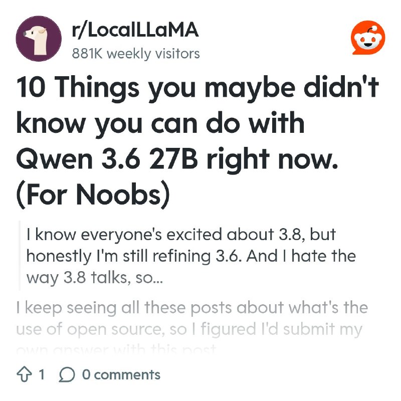 From the LocalLLaMA community on Reddit