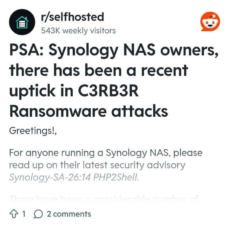From the selfhosted community on Reddit