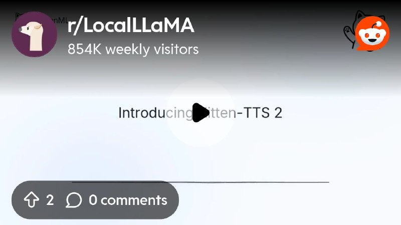 From the LocalLLaMA community on Reddit: Kitten-TTS 2: New Open-source SOTA 1.58 bit TTS (CPU-only with  voice cloning, multilingual…
