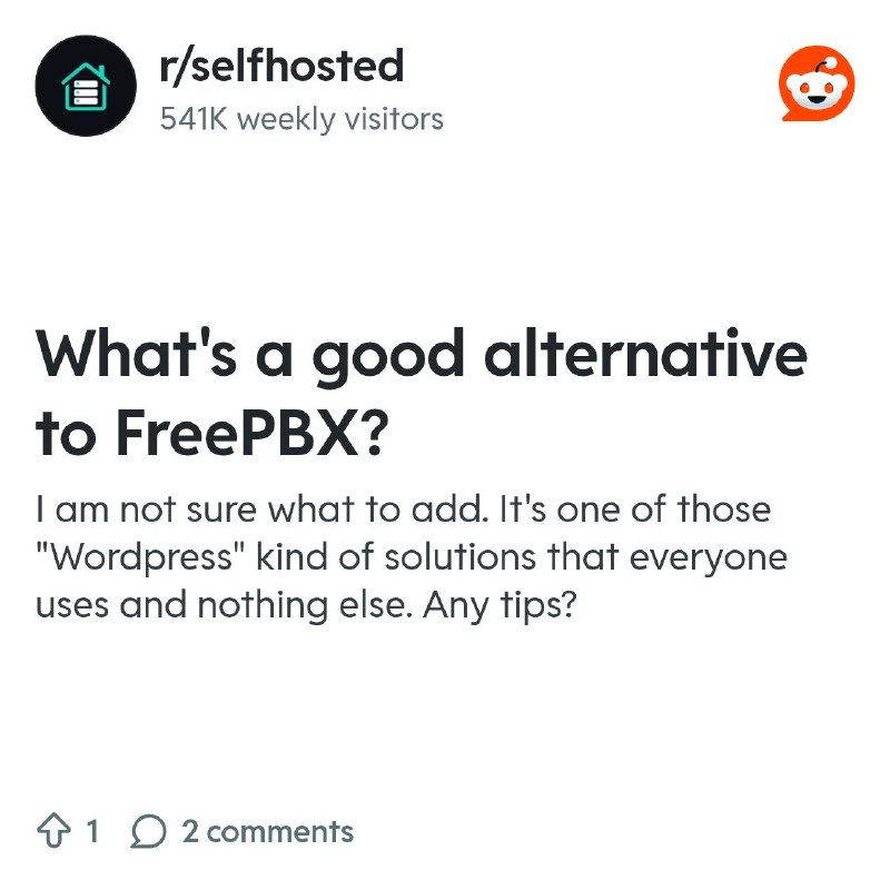 From the selfhosted community on Reddit