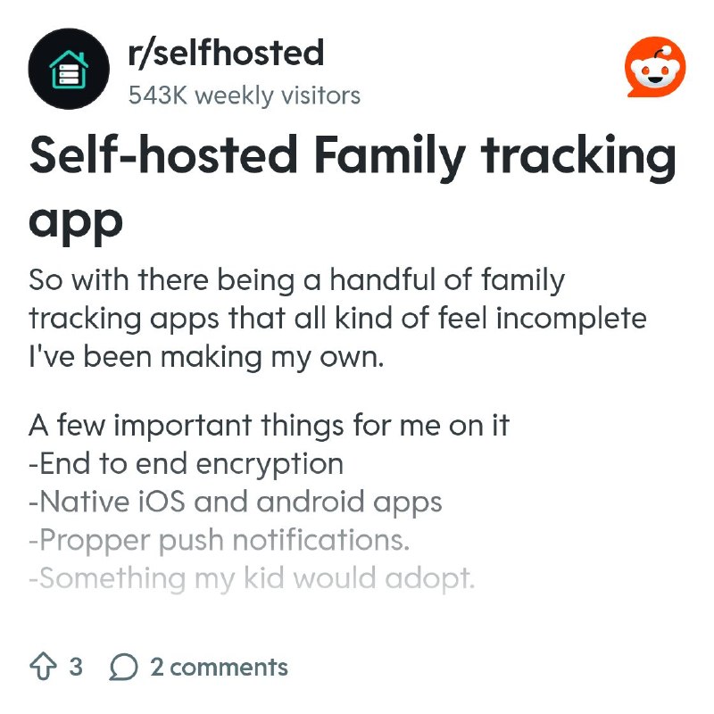 From the selfhosted community on Reddit