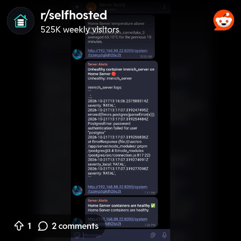 From the selfhosted community on Reddit: Loving Beszel