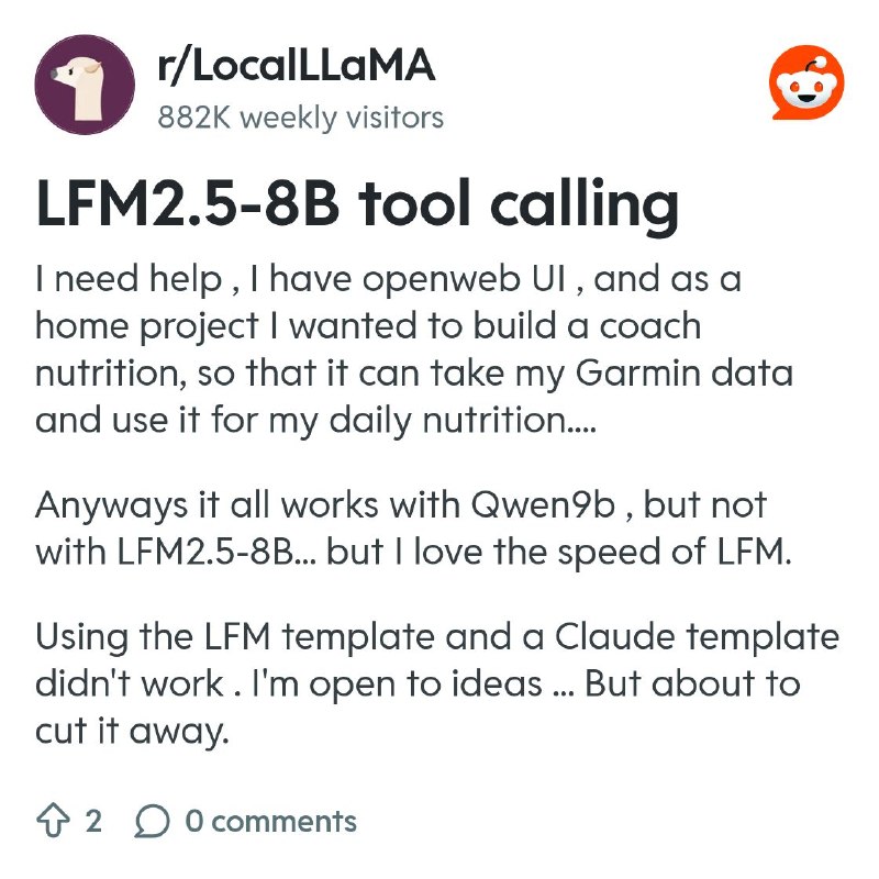 From the LocalLLaMA community on Reddit