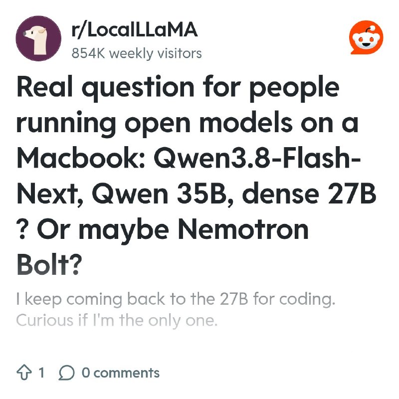 From the LocalLLaMA community on Reddit