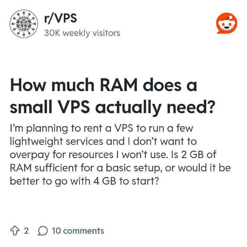 From the VPS community on Reddit