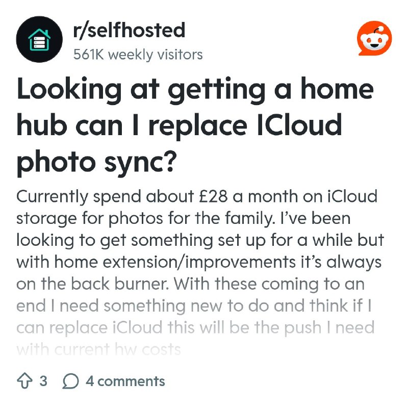 From the selfhosted community on Reddit