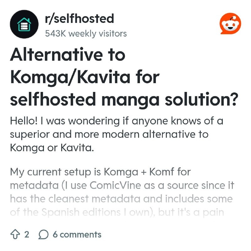 From the selfhosted community on Reddit