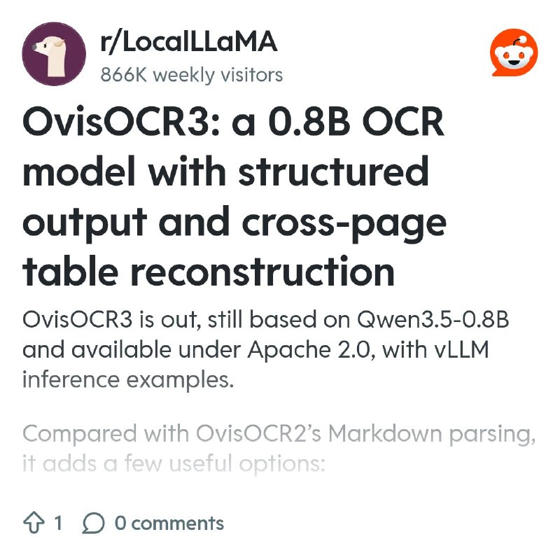 From the LocalLLaMA community on Reddit