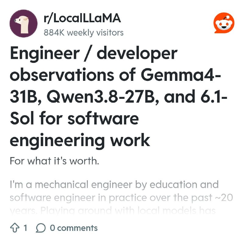 From the LocalLLaMA community on Reddit