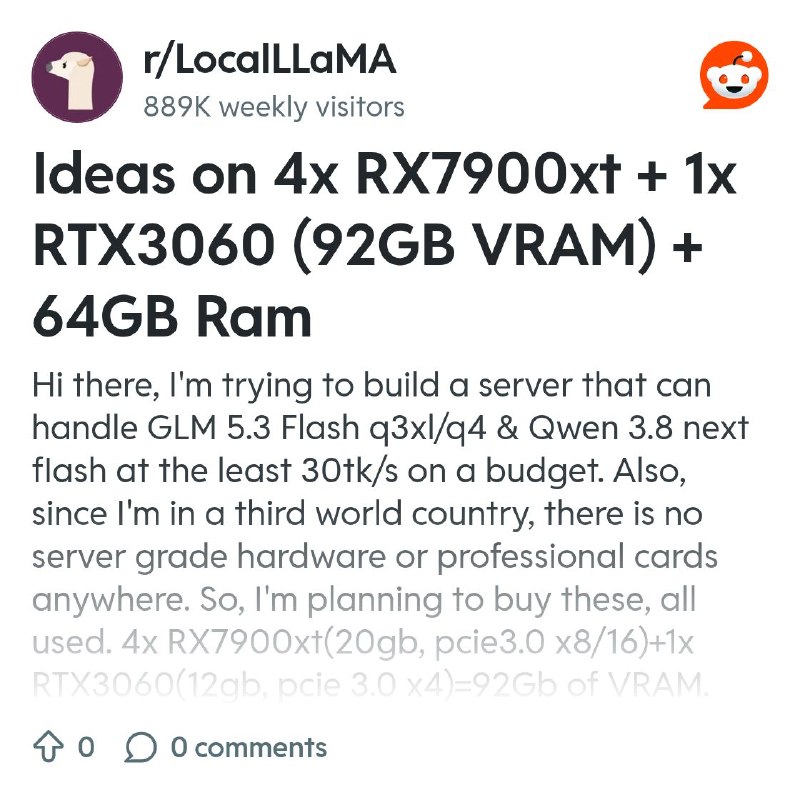 From the LocalLLaMA community on Reddit