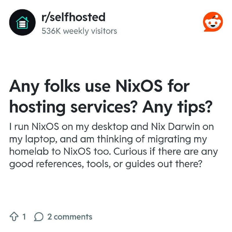 From the selfhosted community on Reddit