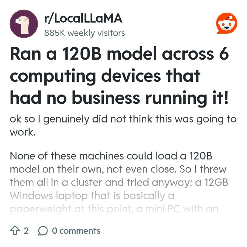 From the LocalLLaMA community on Reddit