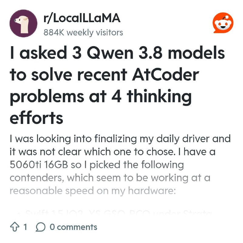 From the LocalLLaMA community on Reddit