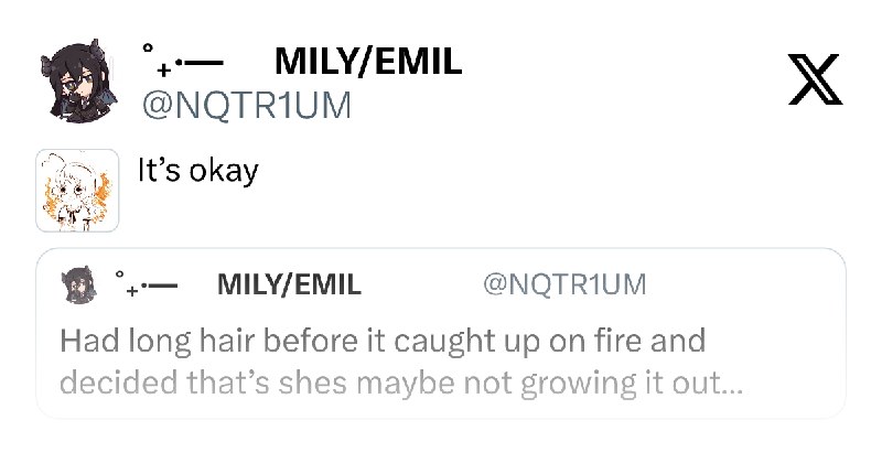 ˚₊·— ͟͞͞♡⟢ MILY/EMIL (@NQTR1UM) on X