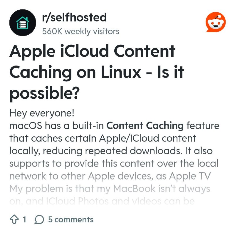 From the selfhosted community on Reddit