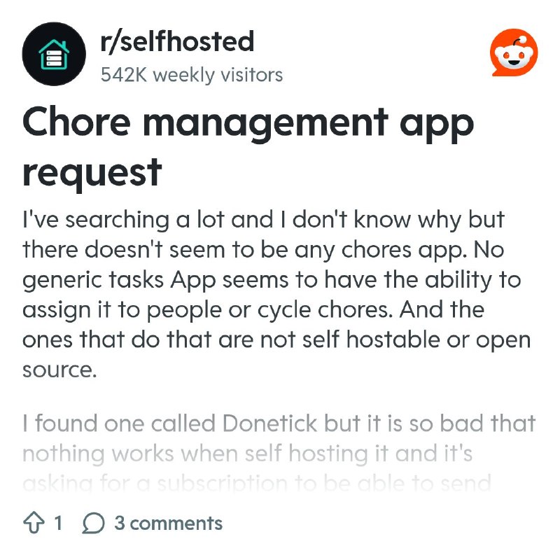From the selfhosted community on Reddit
