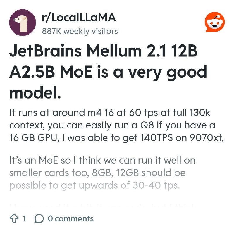 From the LocalLLaMA community on Reddit