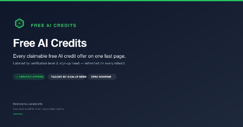 AWS Activate Credits · Free AI Credits
