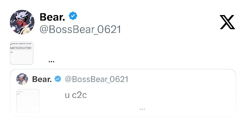 Bear. (@BossBear_0621) on X