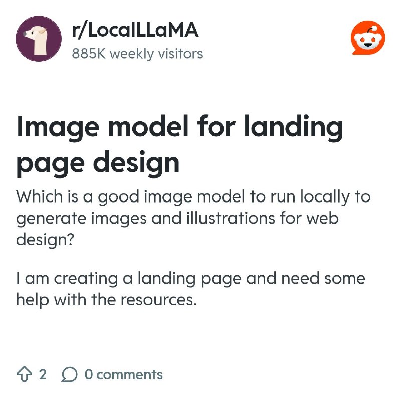 From the LocalLLaMA community on Reddit