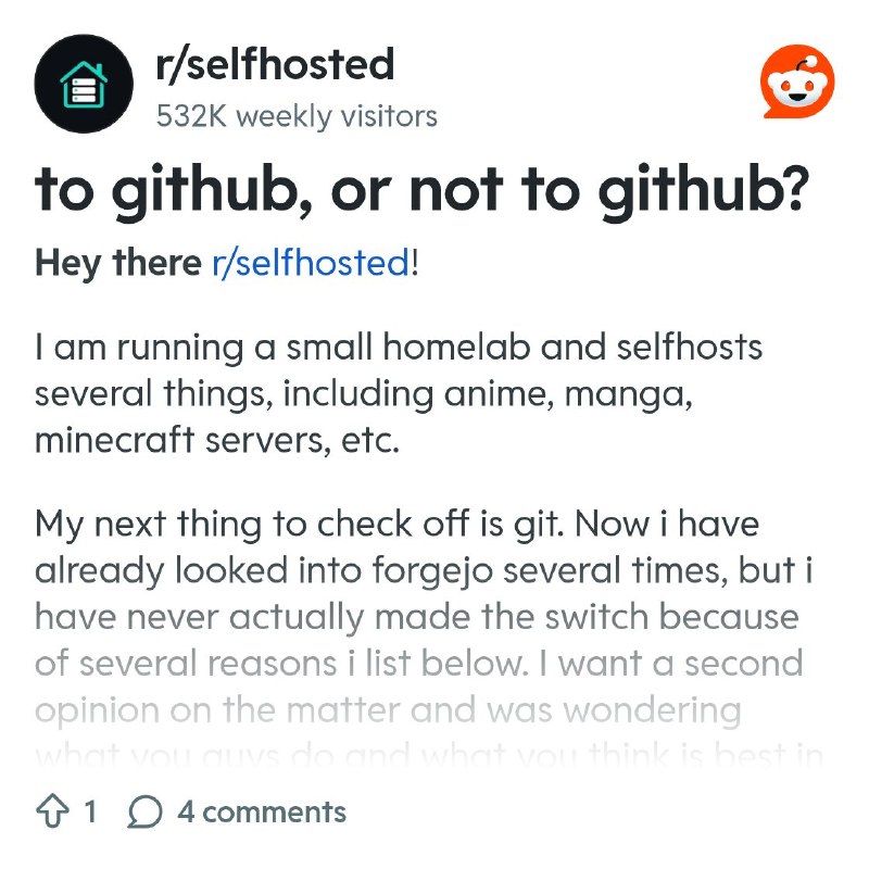 From the selfhosted community on Reddit