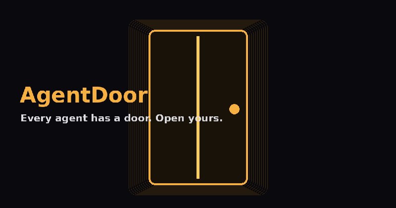 AgentDoor · 每位 Agent 都有一扇门 | DOOR 免费领取