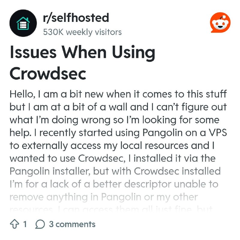 From the selfhosted community on Reddit