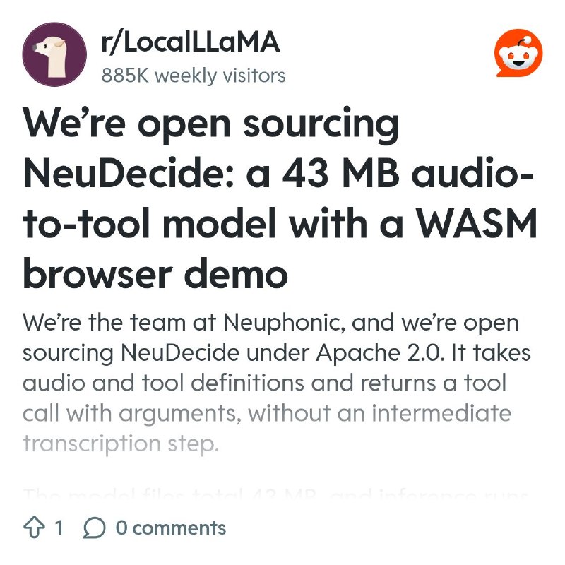 From the LocalLLaMA community on Reddit