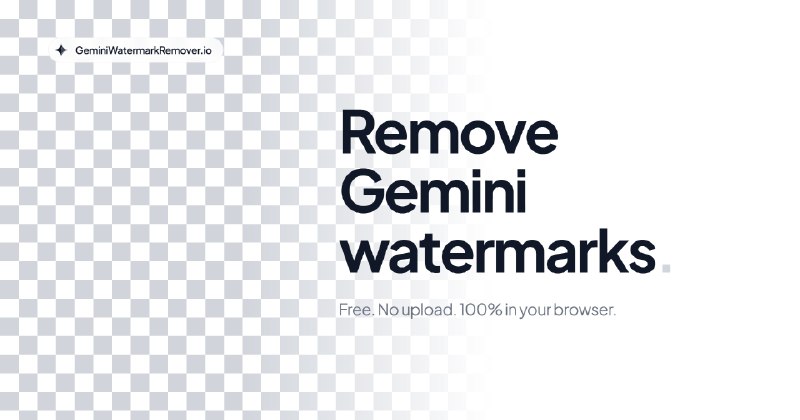免费 Gemini 去水印工具 | 在线去除 Gemini 水印，浏览器本地处理