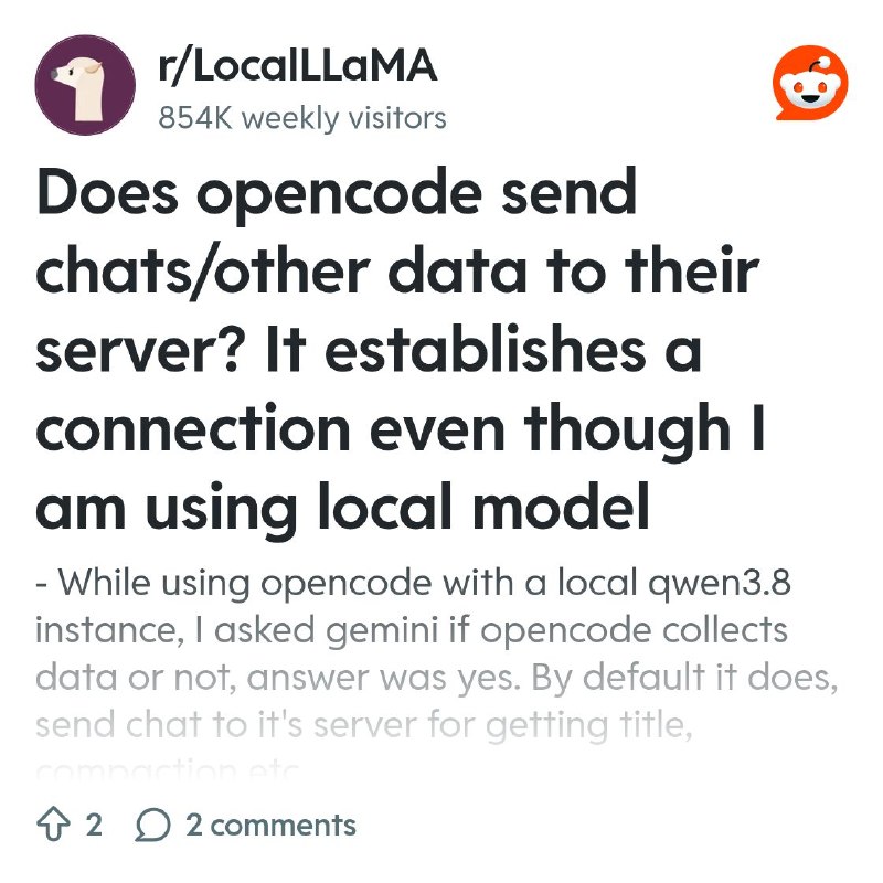 From the LocalLLaMA community on Reddit