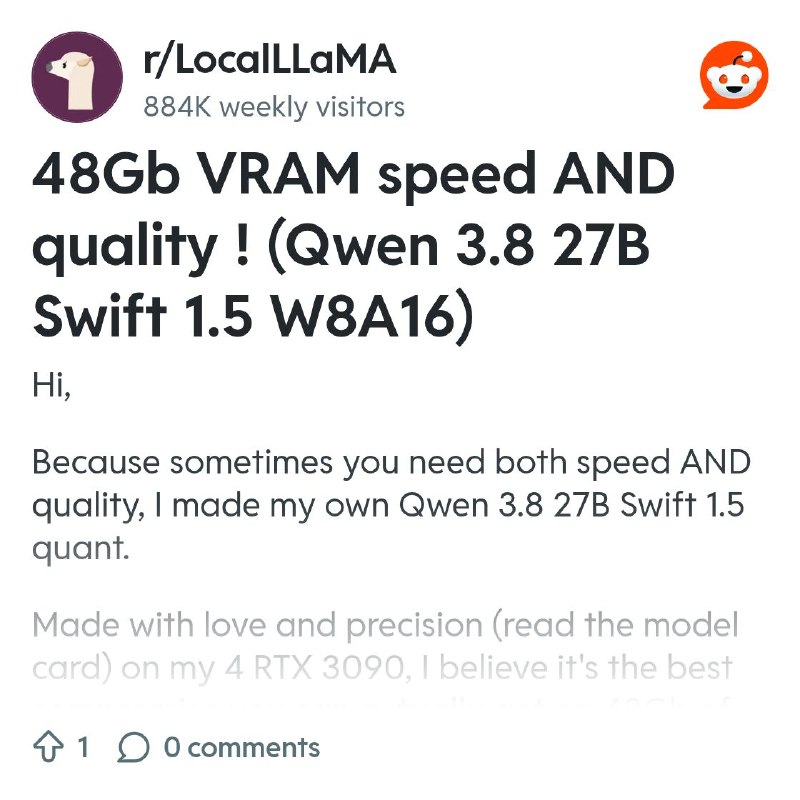 From the LocalLLaMA community on Reddit