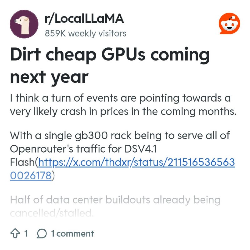 From the LocalLLaMA community on Reddit