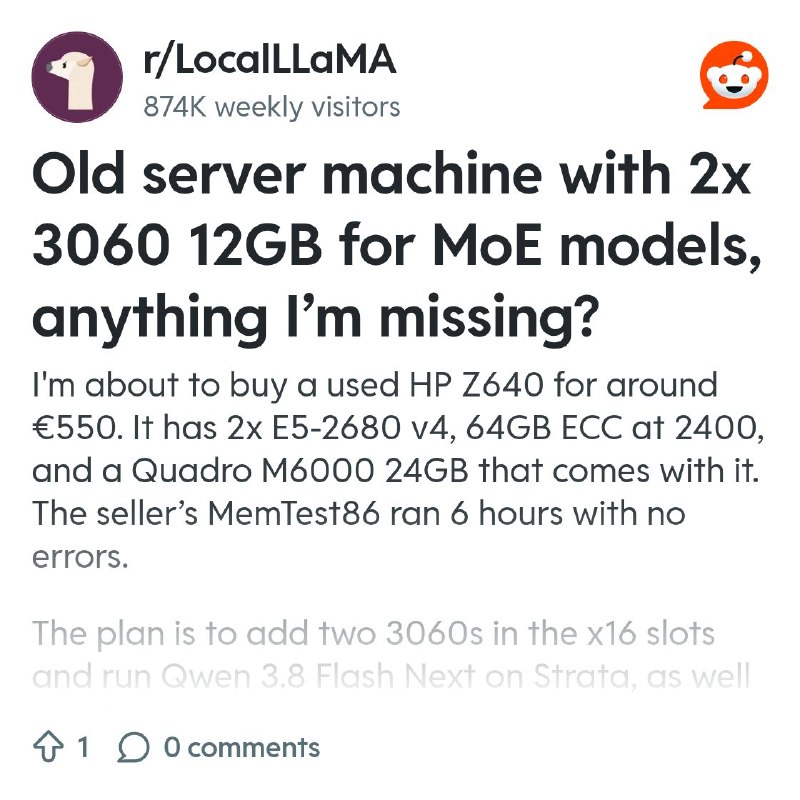 From the LocalLLaMA community on Reddit