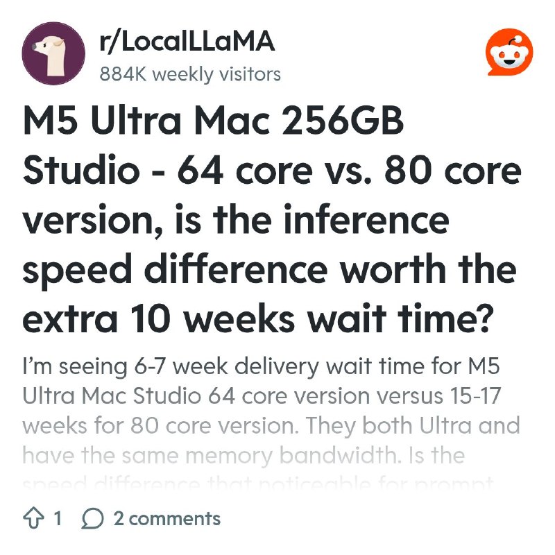 From the LocalLLaMA community on Reddit