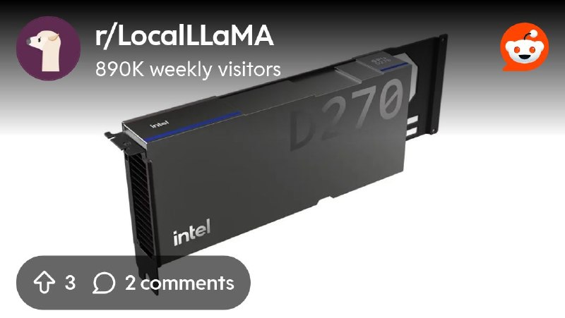 From the LocalLLaMA community on Reddit: Intel "Crescent Island" GPU Gets D-Series Name, Supports Up to 480 GB of LPDDR5X
