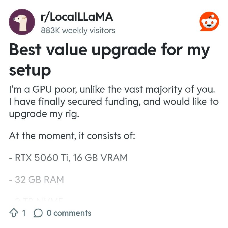 From the LocalLLaMA community on Reddit