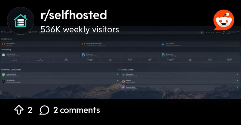 From the selfhosted community on Reddit: Good Bye SaaS - Hello Home Lab