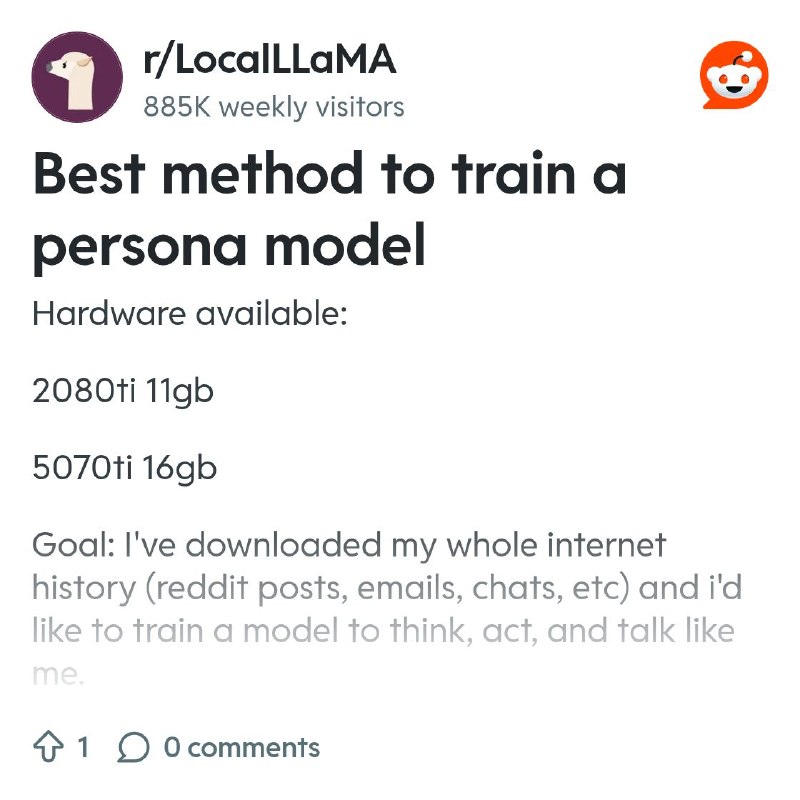 From the LocalLLaMA community on Reddit