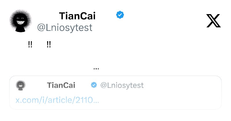 李天才｜TianCai (@Lniosytest) on X