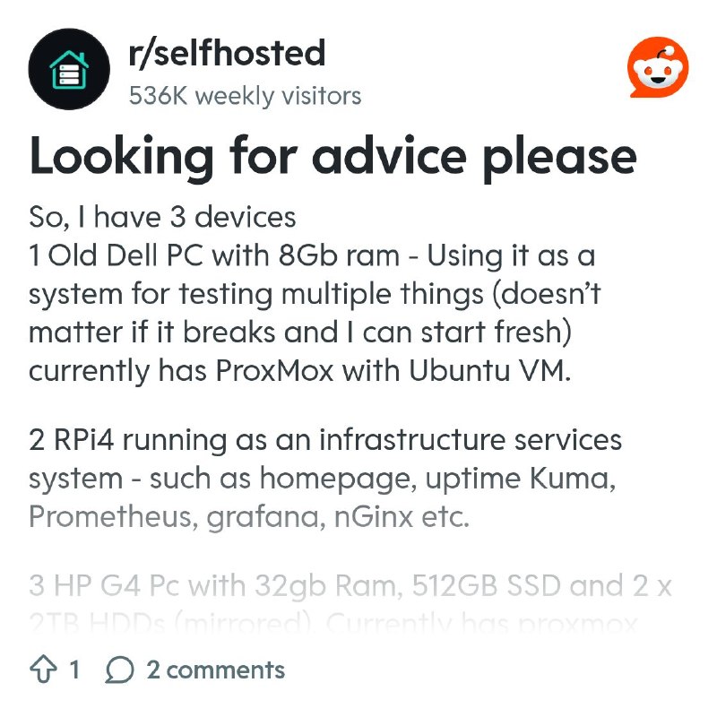 From the selfhosted community on Reddit