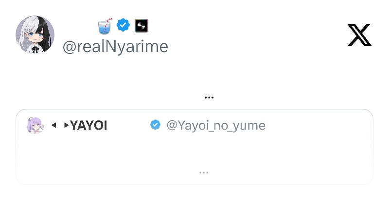 奶昔🥤 (@realNyarime) on X