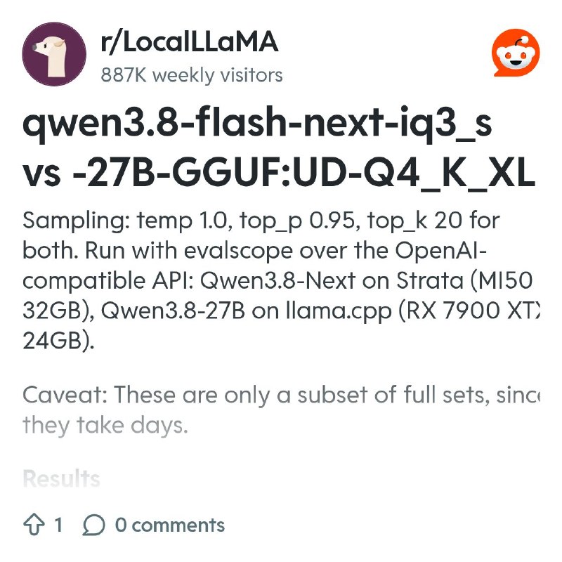 From the LocalLLaMA community on Reddit