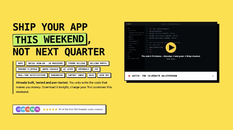 Ruby on Rails Boilerplate for SaaS | LaunchKit
